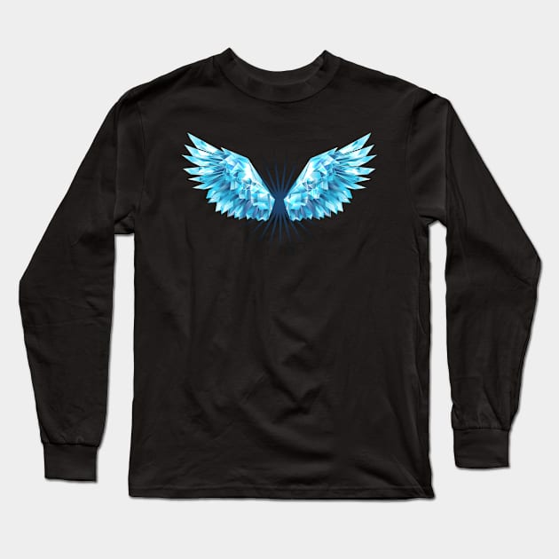 Crystal Ice Wings ( Crystal Wings ) Long Sleeve T-Shirt by Blackmoon9